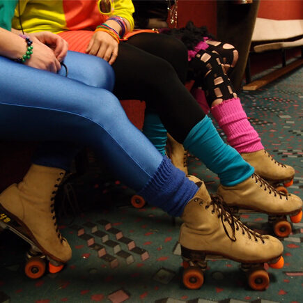 group of roller skates